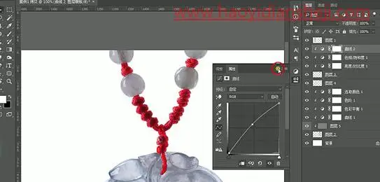 产品修图，给项链玉叶子吊坠进行精修_www.haoyidiansheji.com