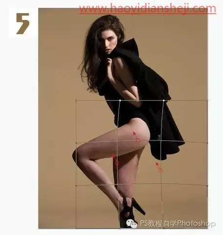 大长腿，制作完美比例的大长腿人物照片_www.haoyidiansheji.com