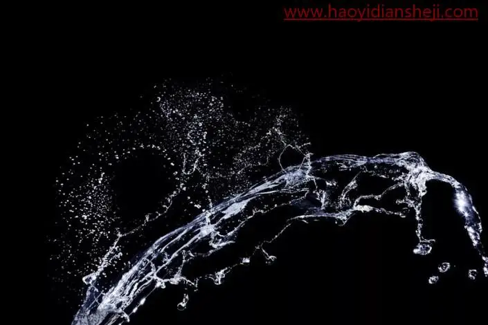 创意制作，通过PS合成一款创意水花酒瓶_www.haoyidiansheji.com