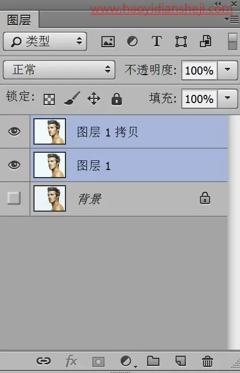 水彩效果，给贝克汉姆照片增添一种水彩效果_www.haoyidiansheji.com