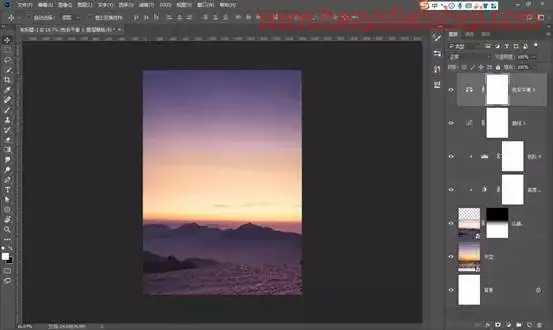 梦幻合成，通过PS制作一张告白气球与蒲公英的约定的超现实场景_www.haoyidiansheji.com