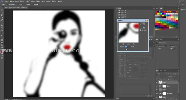 黑白照片，用Angelababy做例子用Photoshop调出黑白复古人像_www.haoyidiansheji.com