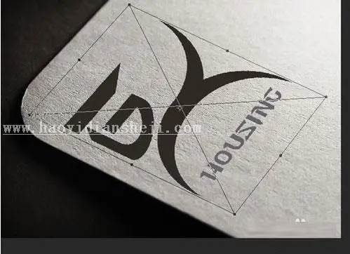 LOGO教程，用PS制作烫金效果的logo_www.haoyidiansheji.com