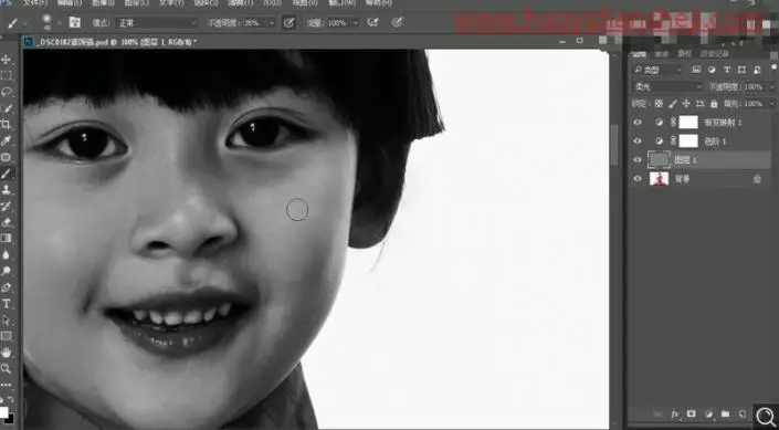 儿童摄影，制作新春贺喜主题的儿童照片_www.haoyidiansheji.com