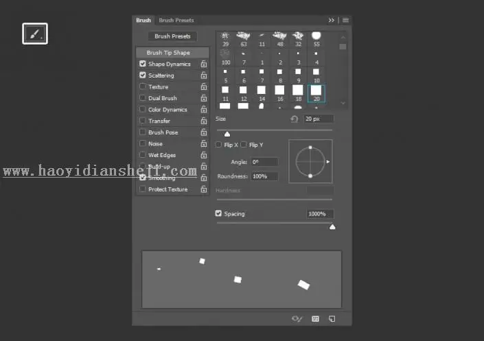 3D工具，通过PS中的3D功能创建膨胀3D文本效果_www.haoyidiansheji.com