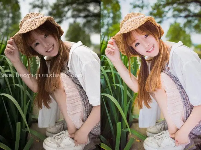 小清新，用PS打造外景少女甜美小清新人像_www.haoyidiansheji.com