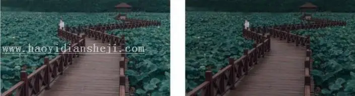 青色调，通过PS调出古风蓝青暗调_www.haoyidiansheji.com