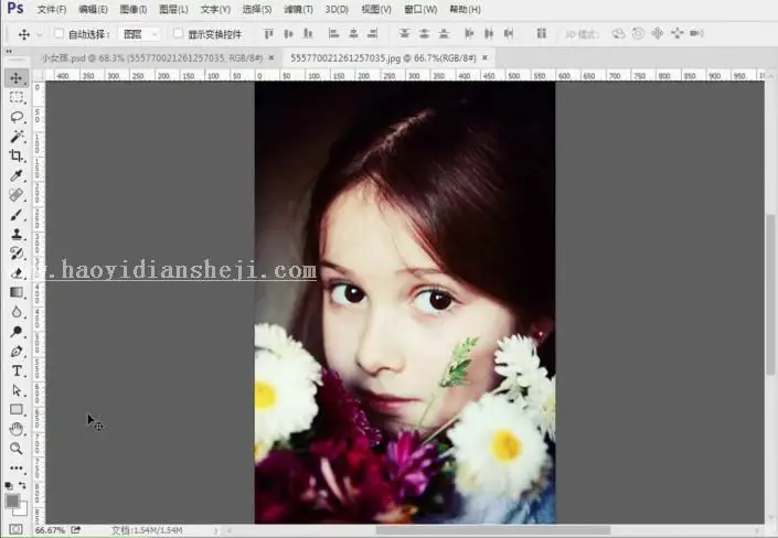 油画效果，水彩油画效果视频教程_www.haoyidiansheji.com