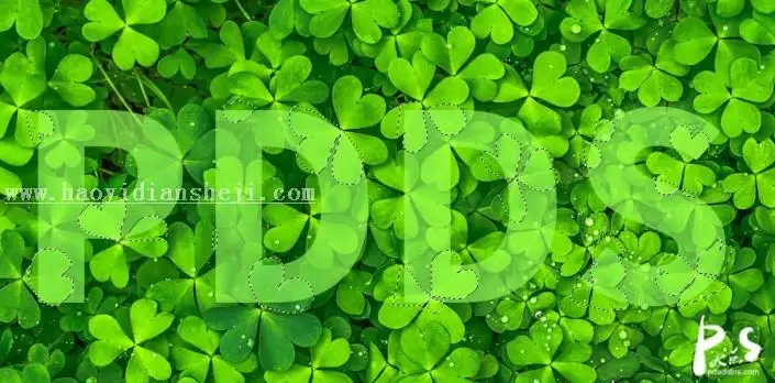 文字设计，用Photoshop制作立体草地字_www.haoyidiansheji.com