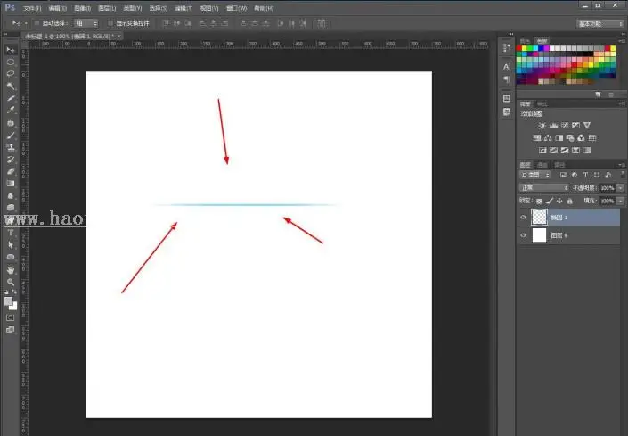 线条教程，用PS制作分隔线条教程_www.haoyidiansheji.com