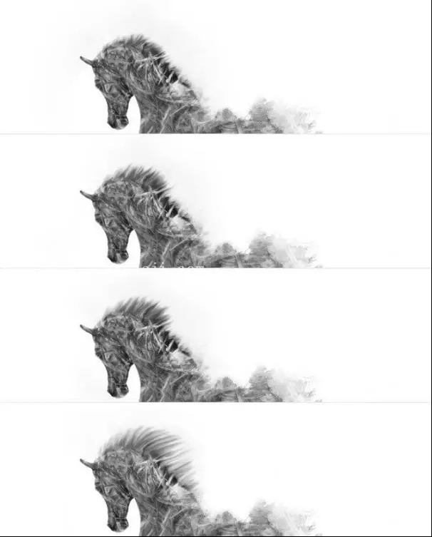 插画制作，在PS中建一个艺术马插画_www.haoyidiansheji.com