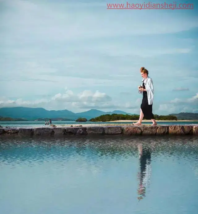 倒影效果，用photoshop自带的置换滤镜制作逼真的水中倒影_www.haoyidiansheji.com