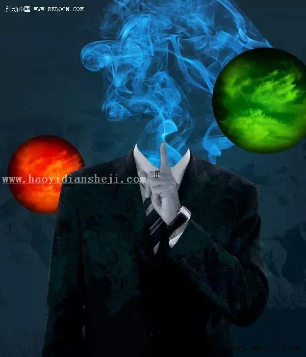烟雾效果，通过PS给人物制作迷幻烟雾效果_www.haoyidiansheji.com