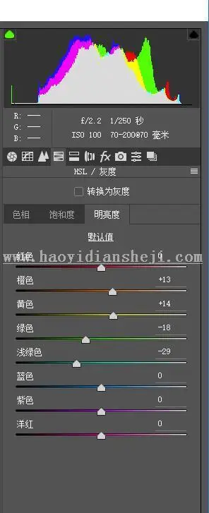 棕色调，用PS调出外景人像棕色调效果_www.haoyidiansheji.com