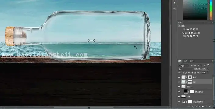 场景合成，用PS合成《加勒比海盗》电影中的海盗船_www.haoyidiansheji.com
