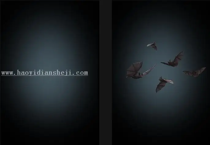 电影海报，设计蝙蝠侠电影海报_www.haoyidiansheji.com