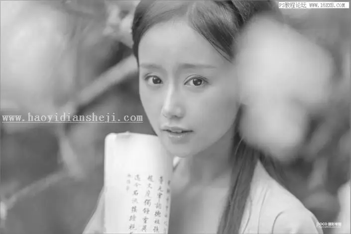 粉色效果，用PS调出古风人像甜美效果_www.haoyidiansheji.com