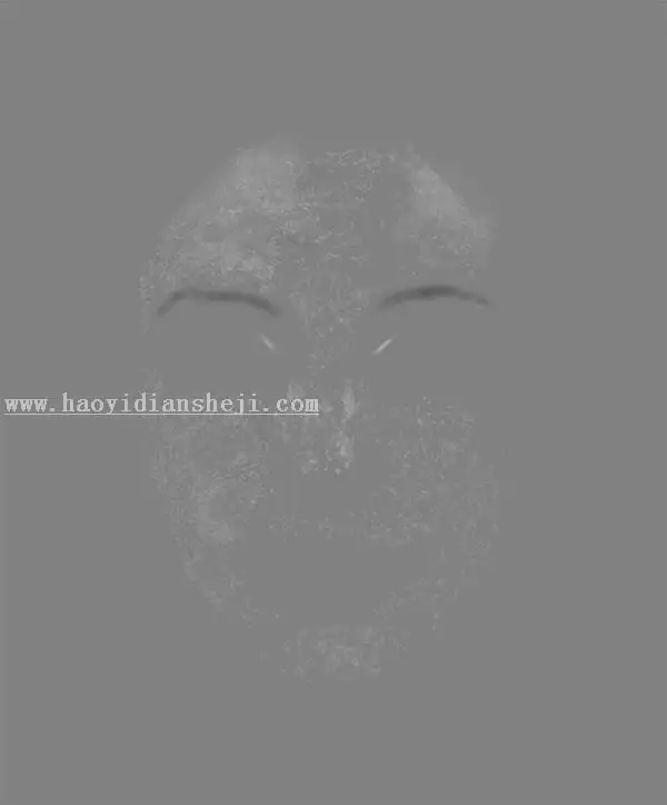 黑白效果，调出高质感皮肤的黑白照片_www.haoyidiansheji.com