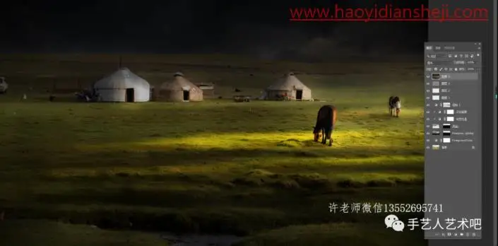 风光后期，给风光大白片光影二次塑造_www.haoyidiansheji.com