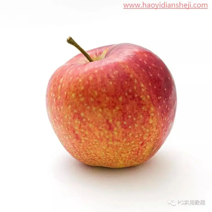 创意合成，两张照片快速合成一个缝缝补补的苹果_www.haoyidiansheji.com