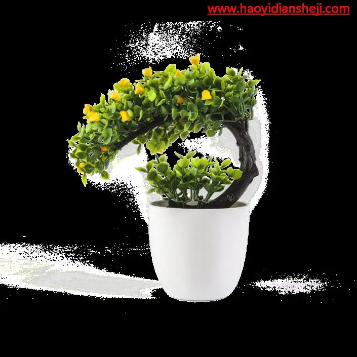 阴影效果，给花盆制作逼真的阴影效果_www.haoyidiansheji.com