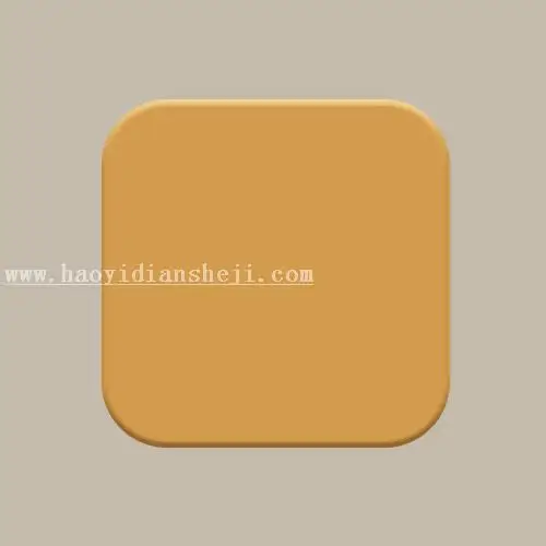 图标设计，设计黄色渐变木质复古收音机UI图标_www.haoyidiansheji.com