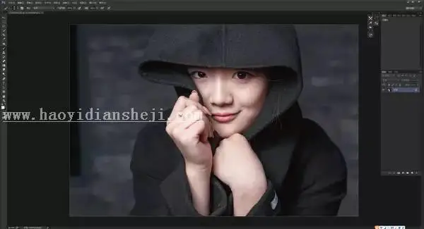 人像后期，用PS对室内拍摄人像进行高品质精修_www.haoyidiansheji.com