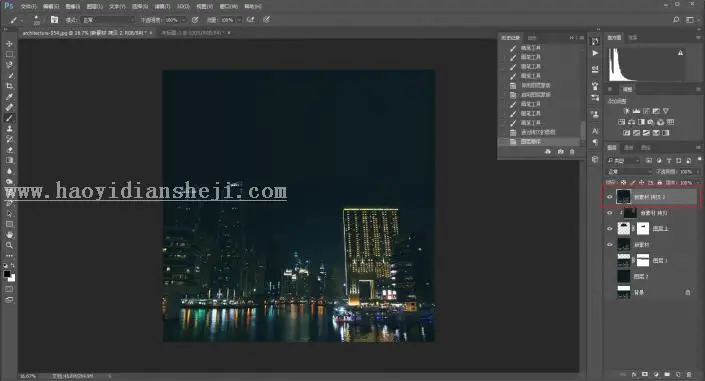 海报设计，设计一种散落效果的圆形海报_www.haoyidiansheji.com