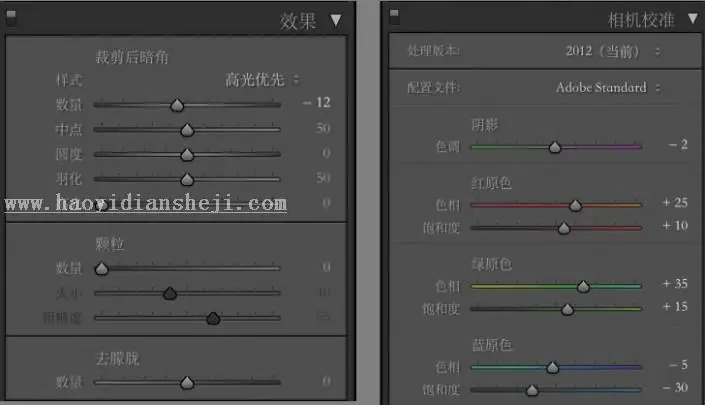人像调色，教大家调素系风格调色教程_www.haoyidiansheji.com