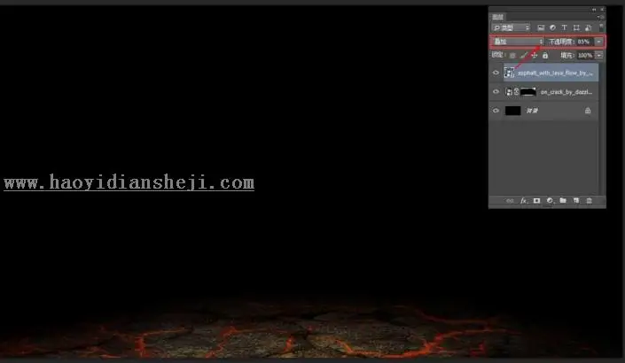 场景合成，合成一个创意的黑暗中的神秘人物壁纸_www.haoyidiansheji.com