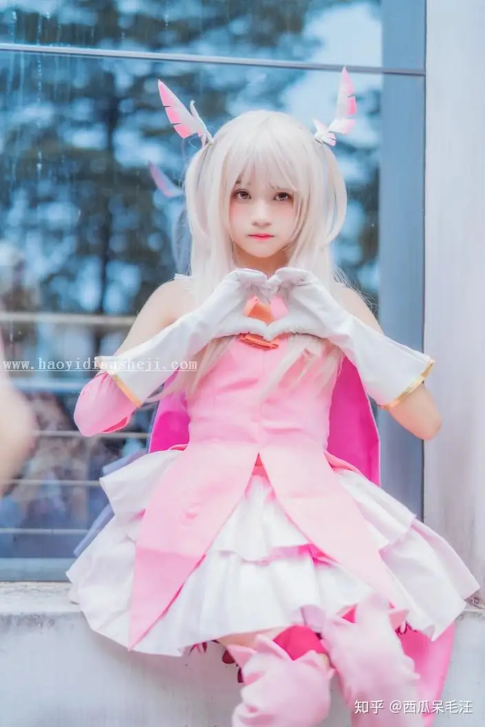 粉色调，用PS把动漫cosplay人像调成嫩粉色_www.haoyidiansheji.com