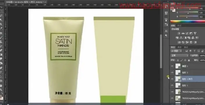 产品精修，给化妆品洗面奶进行精细修图_www.haoyidiansheji.com