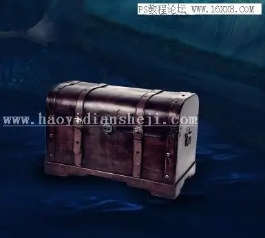 场景合成，用PS合成海下探险寻宝的场景_www.haoyidiansheji.com