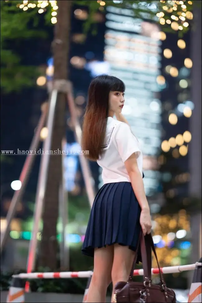 夜景人像，通过PS调出时尚夜景都市人物照片_www.haoyidiansheji.com