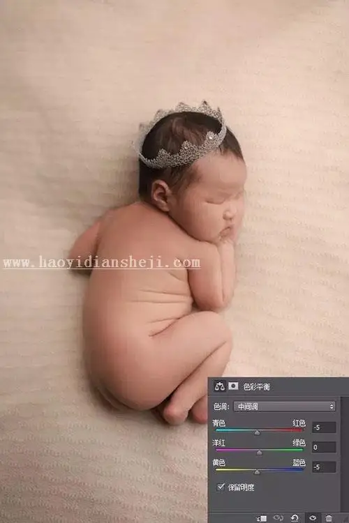 宝宝照片，教你怎么调出高级灰色调儿童摄影照片_www.haoyidiansheji.com