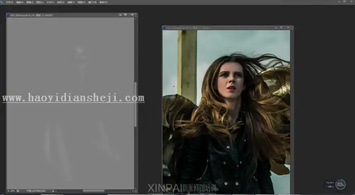 海报制作，制作魔幻女神在十字架边上海报_www.haoyidiansheji.com