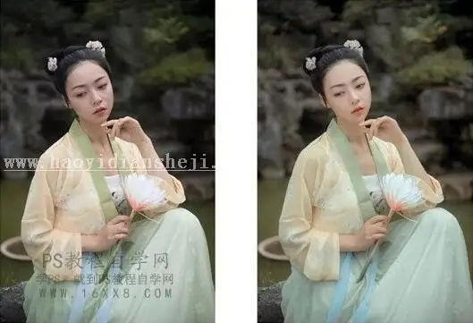 古风后期，用LR和PS把古装人像变的更加通透和干净_www.haoyidiansheji.com