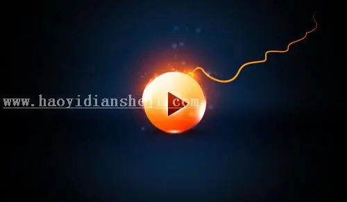 图标制作，用PS制作一个简单逼真的环形播放按钮图标_www.haoyidiansheji.com