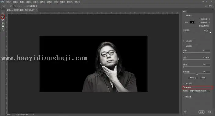 头像设计，用高晓松做一个欧美范的人物logo头像_www.haoyidiansheji.com