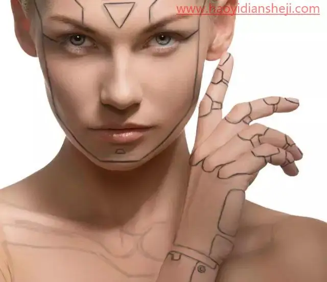 科技感合成，在PS中把数码照片制作成未来机器人效果_www.haoyidiansheji.com