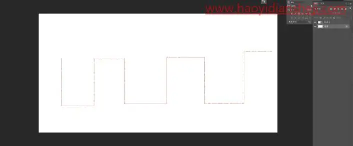 工具运用，用PS中的钢笔工具画虚线_www.haoyidiansheji.com
