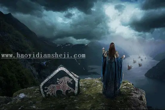 场景合成，在PS里创建一个魔幻瑰丽的场景_www.haoyidiansheji.com