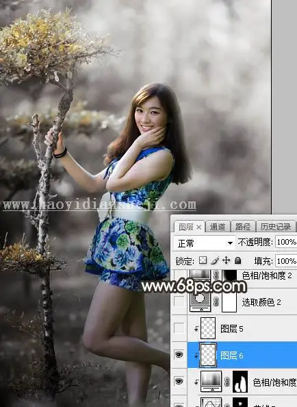 棕色调，调出暗调棕色效果照片教程_www.haoyidiansheji.com