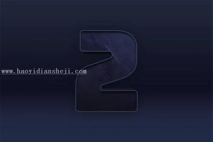 3D字体，用PS制作大气的3D荧光灯字体_www.haoyidiansheji.com