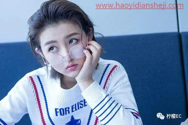 编制效果，给张子枫的照片添加编制效果_www.haoyidiansheji.com