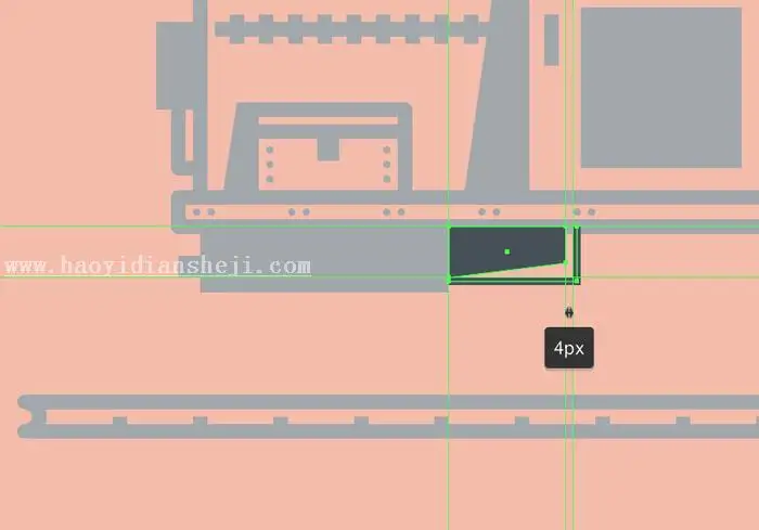 插图制作，用PS制作复古风格的火车插图_www.haoyidiansheji.com