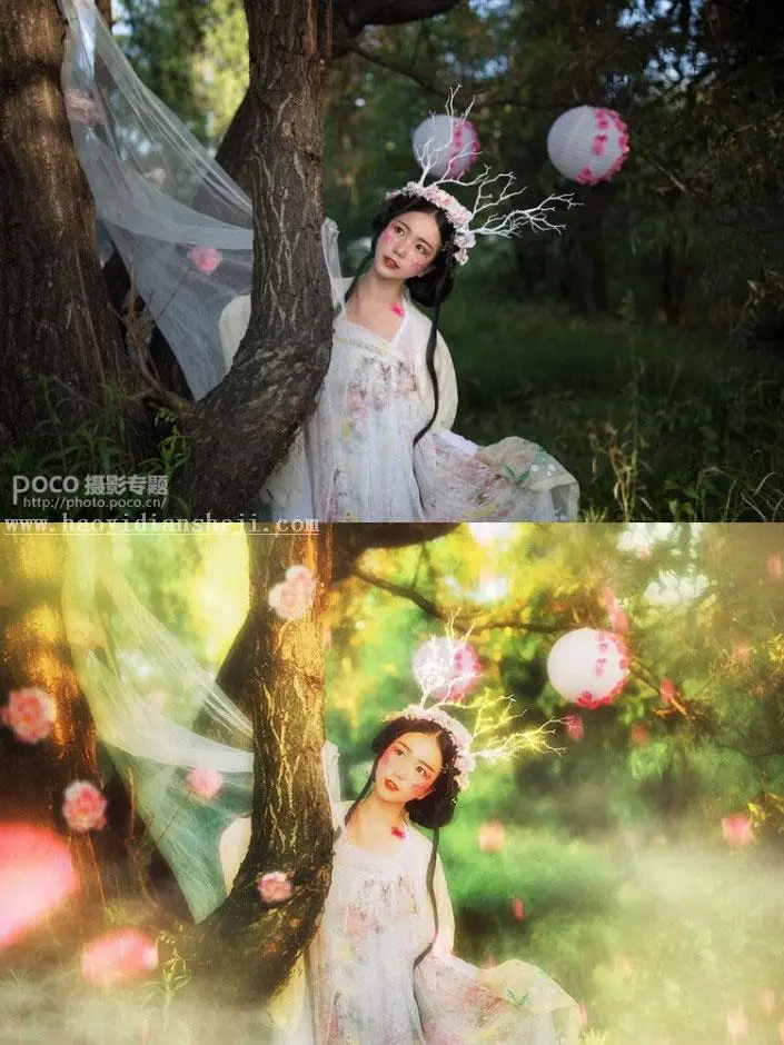 古风后期，用LR和PS调出油画感的古风照片_www.haoyidiansheji.com
