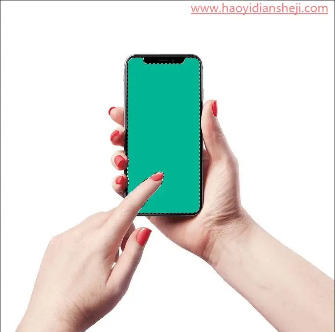 动态图片，在ps中制作翻页的动态手机效果图_www.haoyidiansheji.com