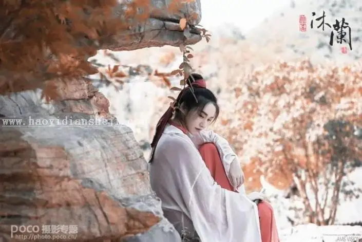 古风照片，通过PS打造古典武侠中国风侠女风照片_www.haoyidiansheji.com