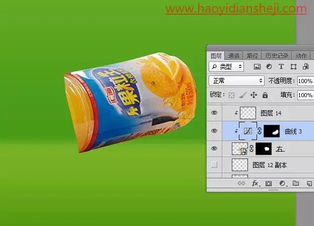 创意合成，用PS合成独具匠心的橙子饮料创作作品_www.haoyidiansheji.com